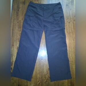 Kathmandu Hiking Pants Convertible Insect Repellent Cargo In Chracoal GraSize 14